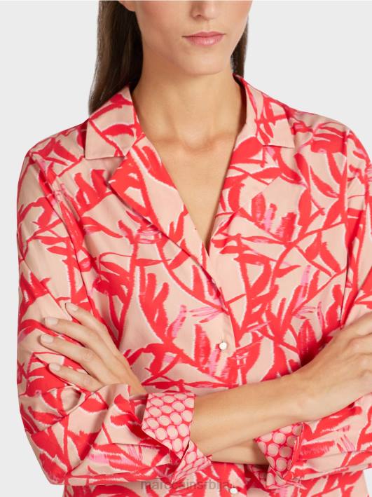 миди хаљина са реверима Marc Cain D688105 јарки тен одећу