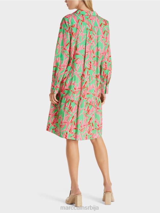 миди хаљина са реверима Marc Cain D688108 светли жад одећу