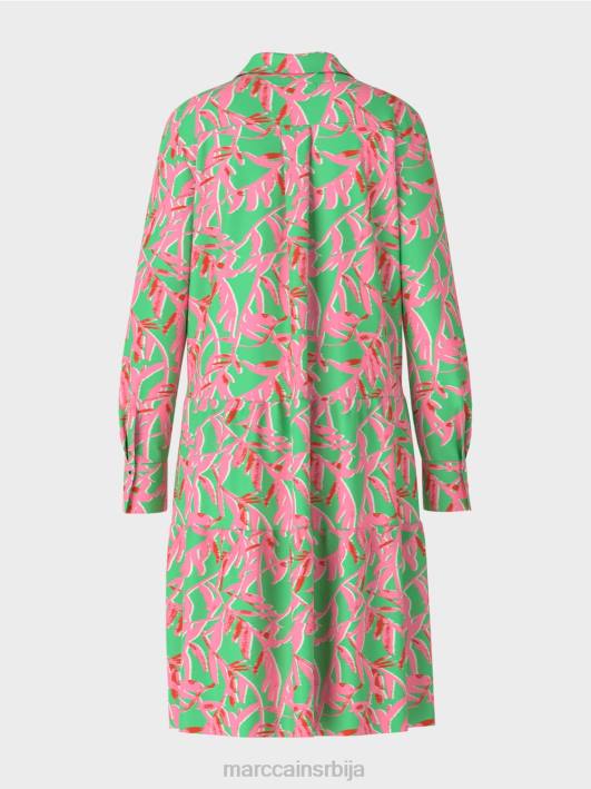 миди хаљина са реверима Marc Cain D688108 светли жад одећу