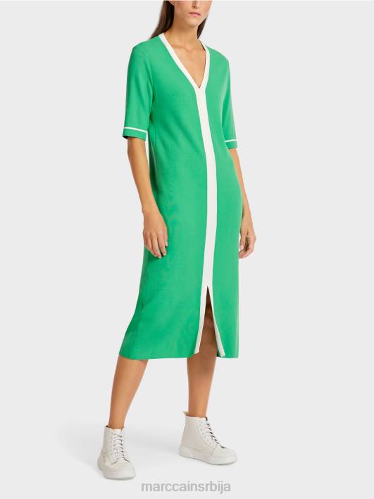 плетена хаљина "промислимо заједно". Marc Cain D688109 светли жад одећу
