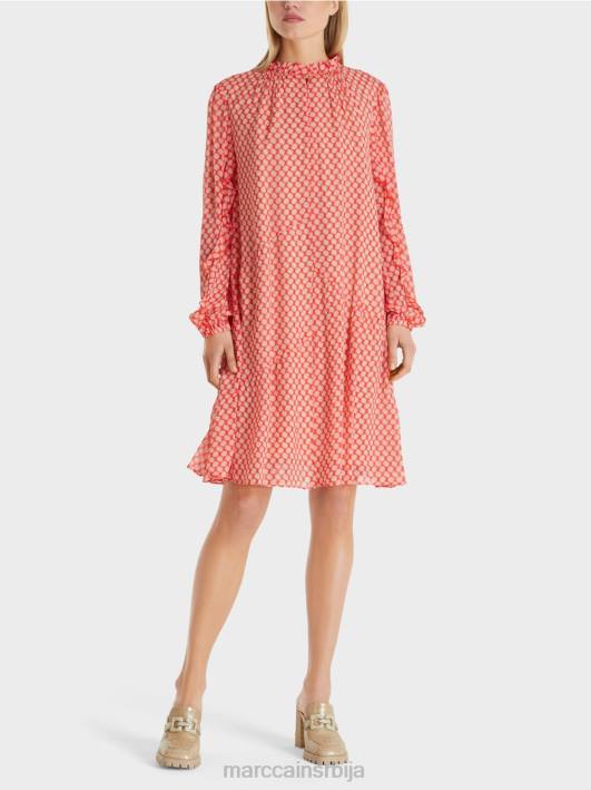 хаљина од вискозе Marc Cain D688111 мандарина одећу