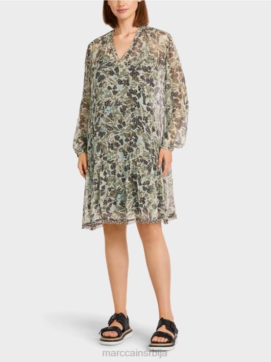 лагана хаљина од вискозног крепа Marc Cain D688112 мекани светларник одећу