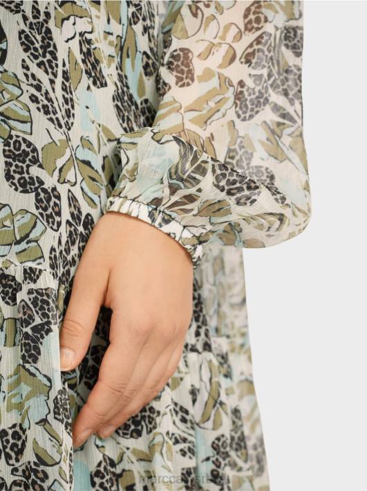 лагана хаљина од вискозног крепа Marc Cain D688112 мекани светларник одећу