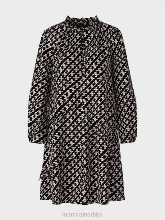 хаљина са графичким узорком Marc Cain D688126 црн одећу