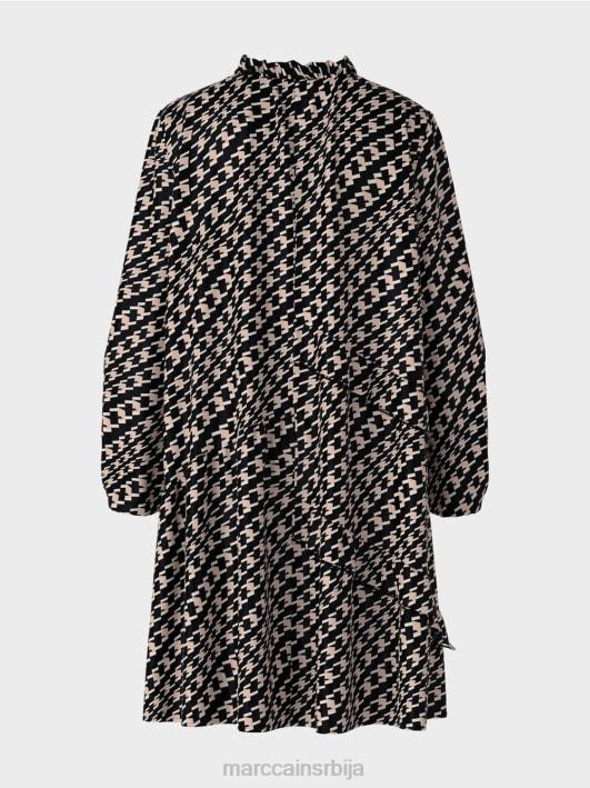 хаљина са графичким узорком Marc Cain D688126 црн одећу