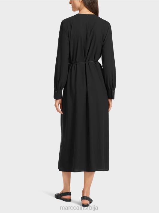 елегантна хаљина у ретро изгледу Marc Cain D688130 црн одећу