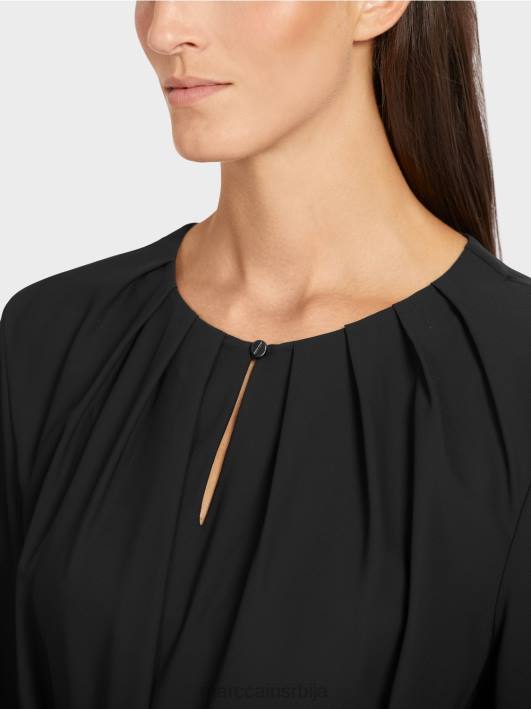 елегантна хаљина у ретро изгледу Marc Cain D688130 црн одећу