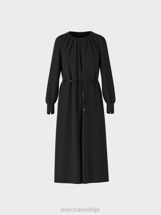 елегантна хаљина у ретро изгледу Marc Cain D688130 црн одећу