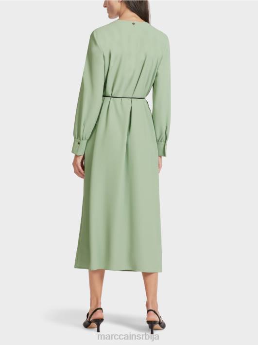елегантна хаљина у ретро изгледу Marc Cain D688132 прах менте одећу