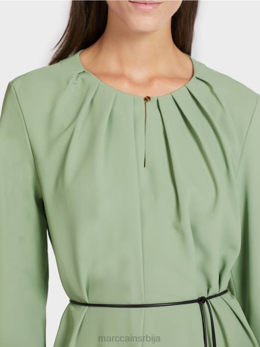 елегантна хаљина у ретро изгледу Marc Cain D688132 прах менте одећу