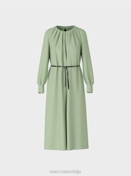 елегантна хаљина у ретро изгледу Marc Cain D688132 прах менте одећу