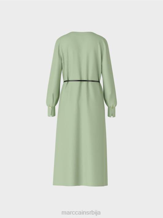 елегантна хаљина у ретро изгледу Marc Cain D688132 прах менте одећу