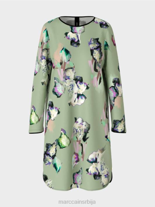 хаљина са целом штампом Marc Cain D688133 прах менте одећу