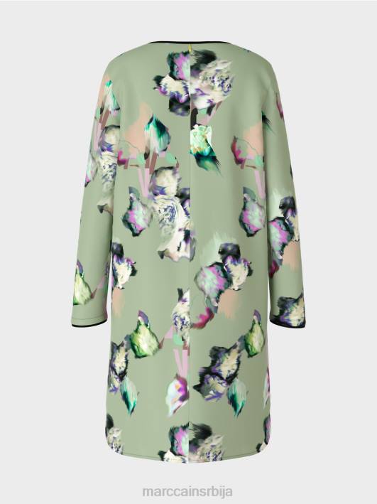 хаљина са целом штампом Marc Cain D688133 прах менте одећу