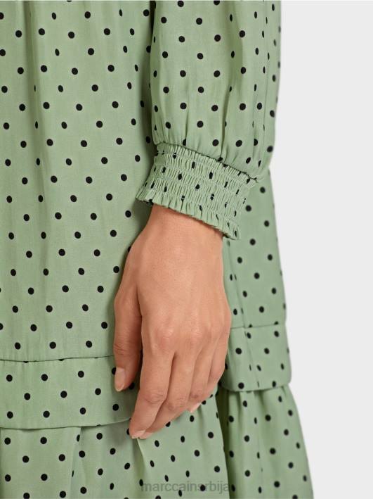 хаљина на точкице Marc Cain D688135 прах менте одећу