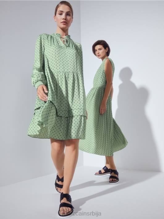 хаљина на точкице Marc Cain D688135 прах менте одећу