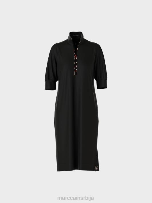 спортска дуга хаљина Marc Cain D68817 црн одећу
