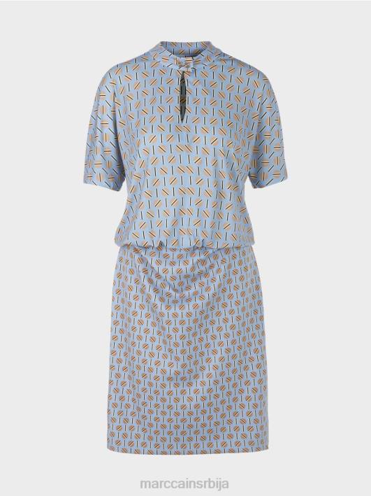 хаљина од мешавине материјала Marc Cain D68819 тамно летње небо одећу