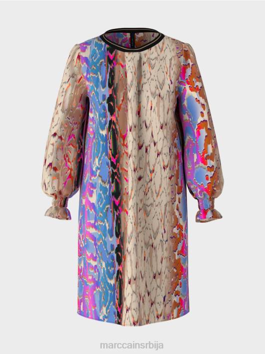 хаљина са мешавином штампе Marc Cain D68823 тамно летње небо одећу