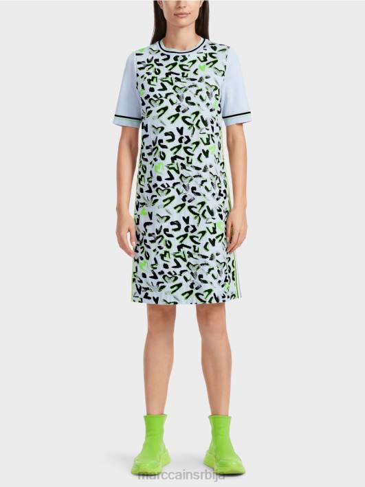 мајица хаљина „плетена у Немачкој Marc Cain D68827 меки прах плаве боје одећу