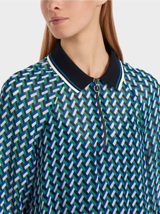 хаљина са геометријским дизајном Marc Cain D6882 емајл одећу