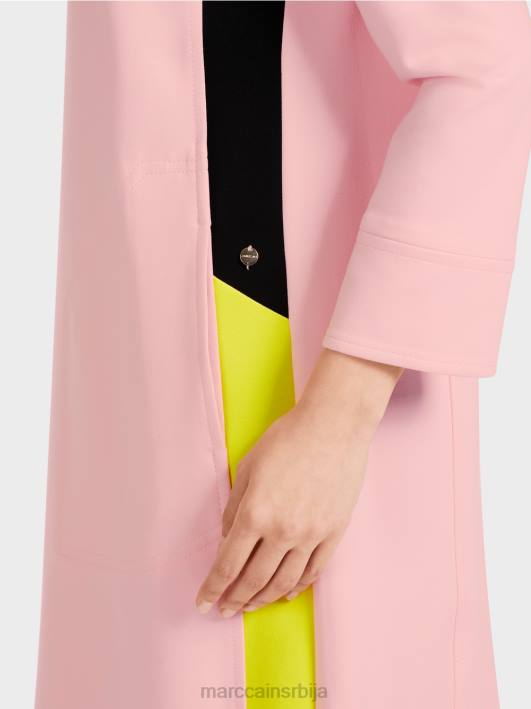 спортска хаљина са пругама од плетенице Marc Cain D68832 меки пудер розе одећу