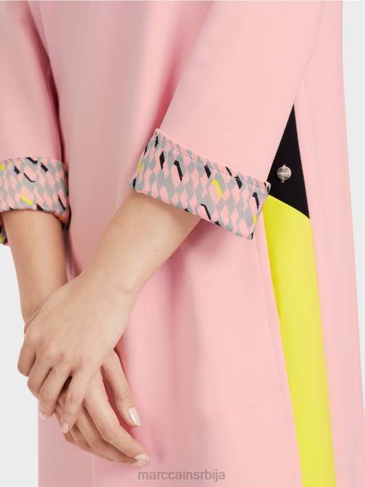 спортска хаљина са пругама од плетенице Marc Cain D68832 меки пудер розе одећу