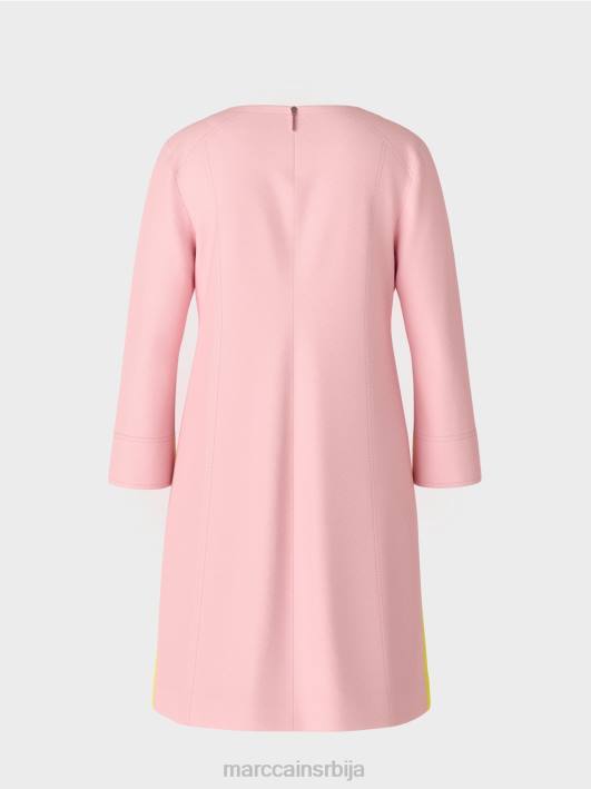 спортска хаљина са пругама од плетенице Marc Cain D68832 меки пудер розе одећу
