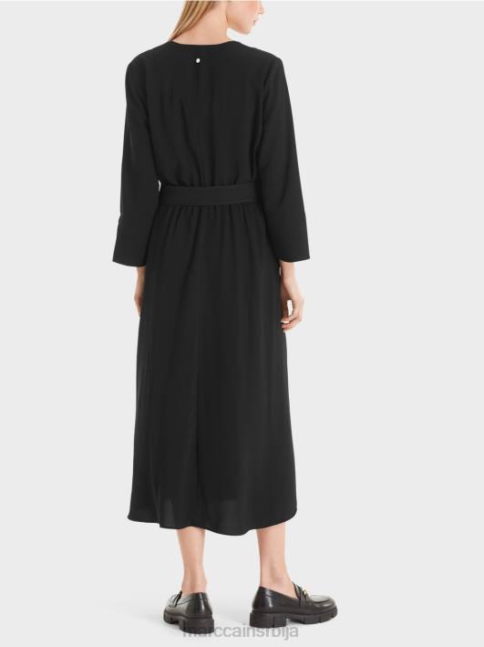 тече хаљина Marc Cain D68838 црн одећу