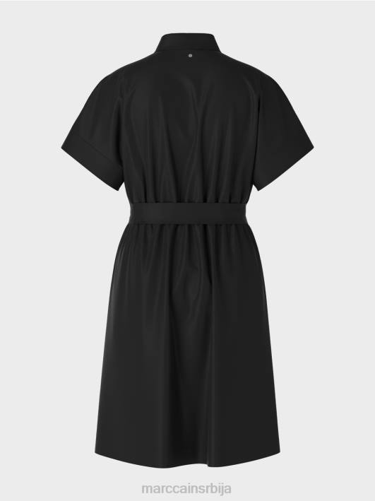 памучна растезљива хаљина Marc Cain D68839 црн одећу