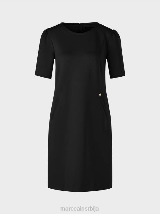 хаљина са наглашеним раменом Marc Cain D68842 црн одећу