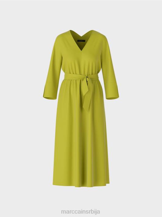 тече хаљина Marc Cain D68843 светло маслинасто зелено одећу