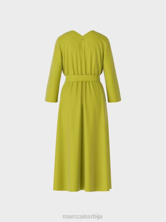 тече хаљина Marc Cain D68843 светло маслинасто зелено одећу