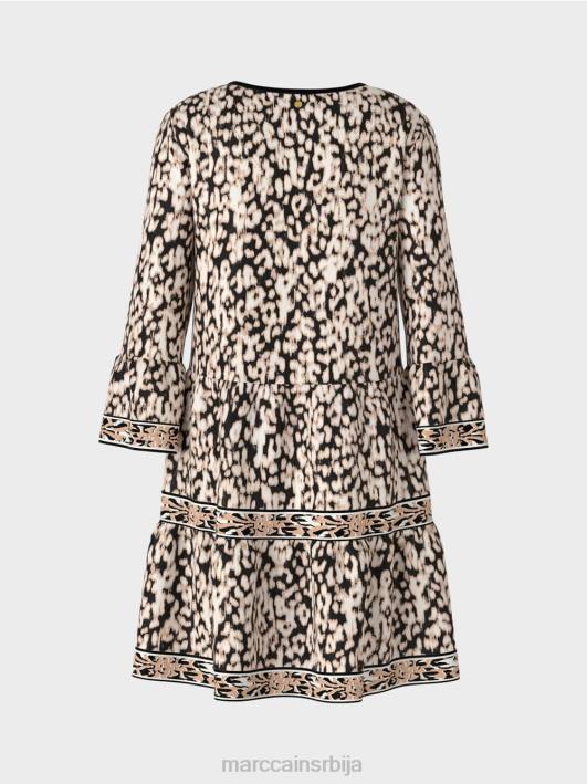 леопард хаљина у дресу Marc Cain D68847 црн одећу