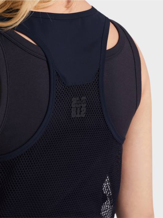 спортска хаљина са наборима Marc Cain D68855 поноћно плава одећу