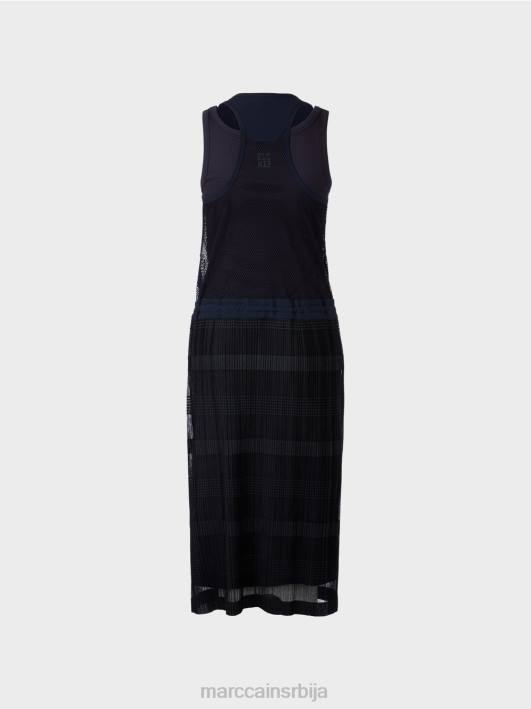 спортска хаљина са наборима Marc Cain D68855 поноћно плава одећу