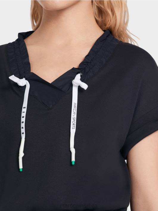 обична хаљина са гајтанима Marc Cain D68856 поноћно плава одећу