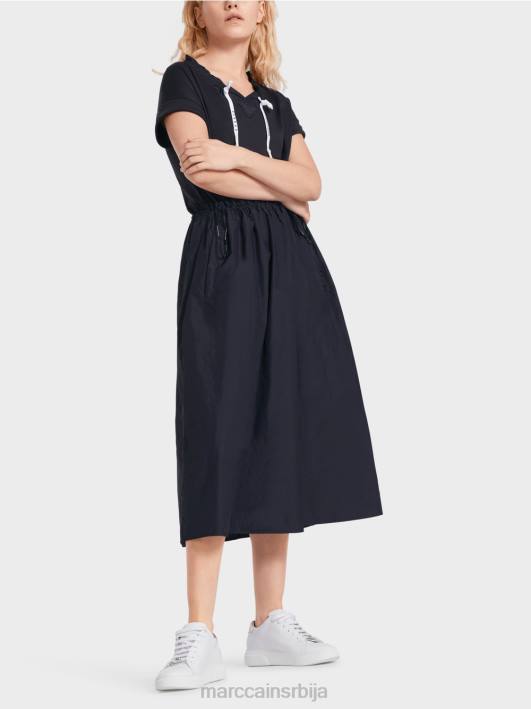 обична хаљина са гајтанима Marc Cain D68856 поноћно плава одећу