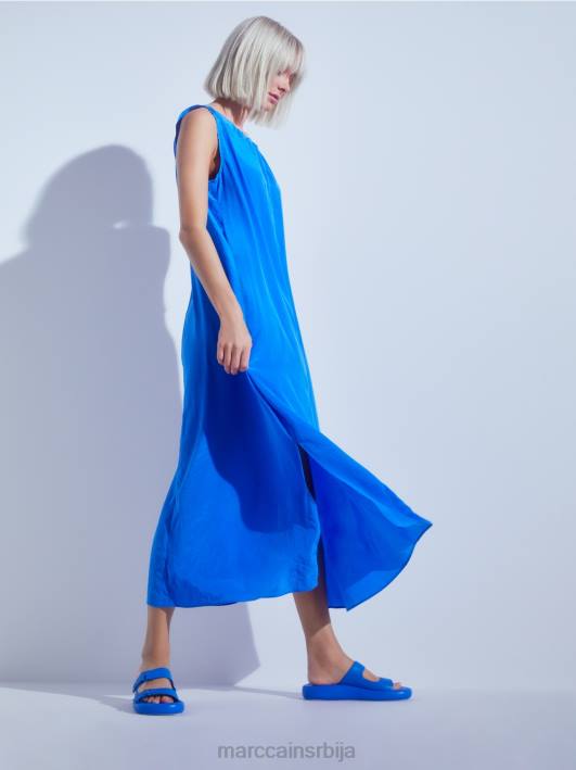 обична обојена хаљина у раскошеном облику Marc Cain D68857 нови падобранац одећу