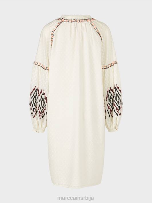 дуга везена хаљина Marc Cain D68858 прљаво бело одећу