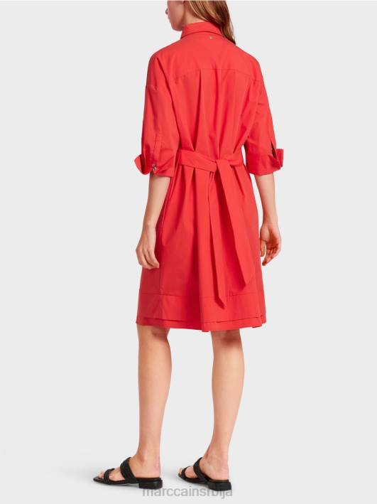 цасуал кошуља хаљина Marc Cain D68860 Бордо одећу