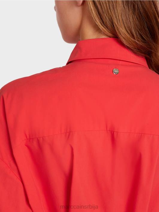 цасуал кошуља хаљина Marc Cain D68860 Бордо одећу