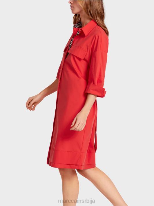цасуал кошуља хаљина Marc Cain D68860 Бордо одећу