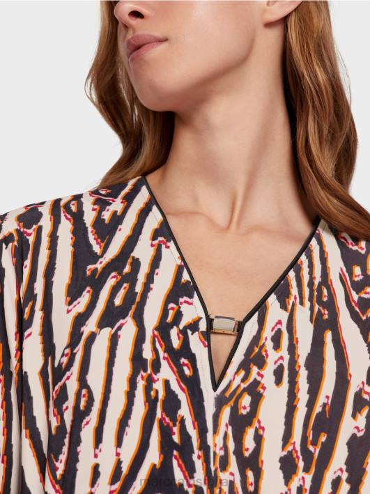 хаљина од вискозног дреса Marc Cain D68862 Бордо одећу