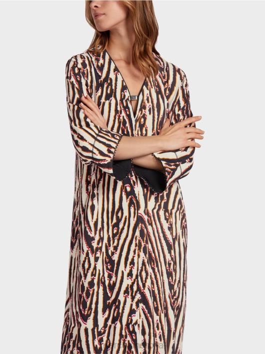 хаљина од вискозног дреса Marc Cain D68862 Бордо одећу