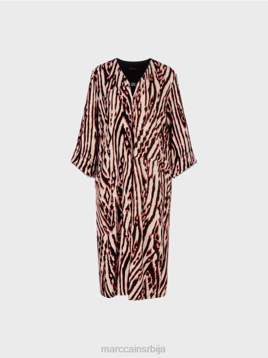 хаљина од вискозног дреса Marc Cain D68862 Бордо одећу