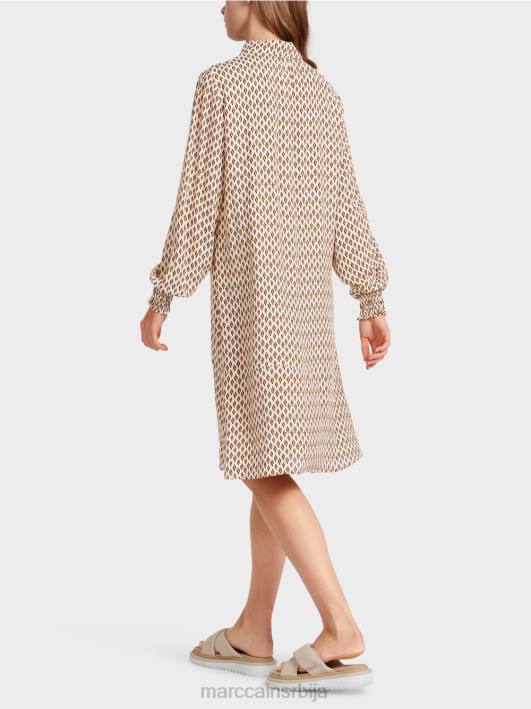 кошуља хаљина од вискозе Marc Cain D68863 цреме одећу