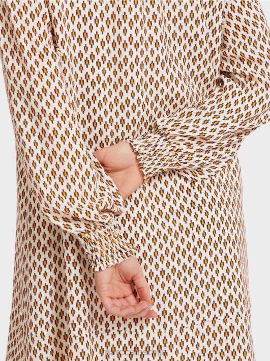 кошуља хаљина од вискозе Marc Cain D68863 цреме одећу