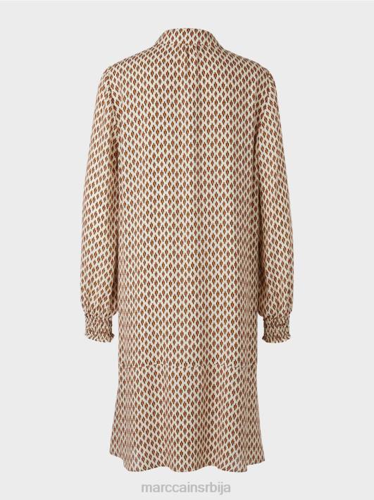кошуља хаљина од вискозе Marc Cain D68863 цреме одећу