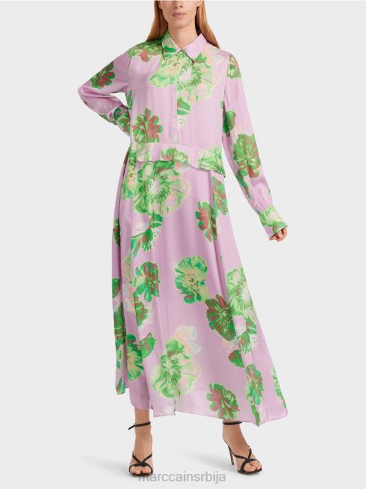 женствена хаљина са крагном Marc Cain D6887 светла лаванда одећу